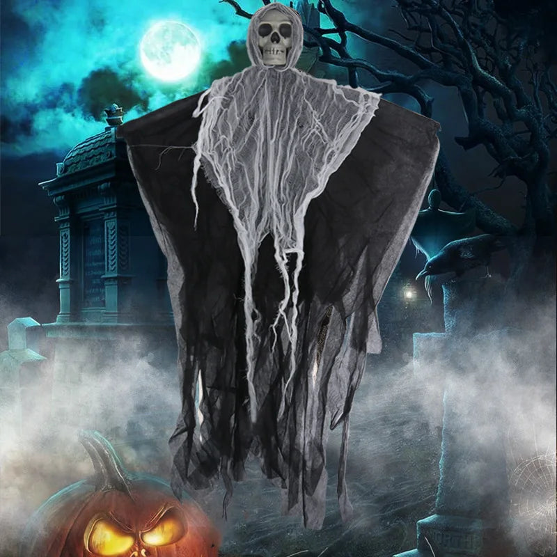 Hanging Skull Ghost Haunted House Decoration
