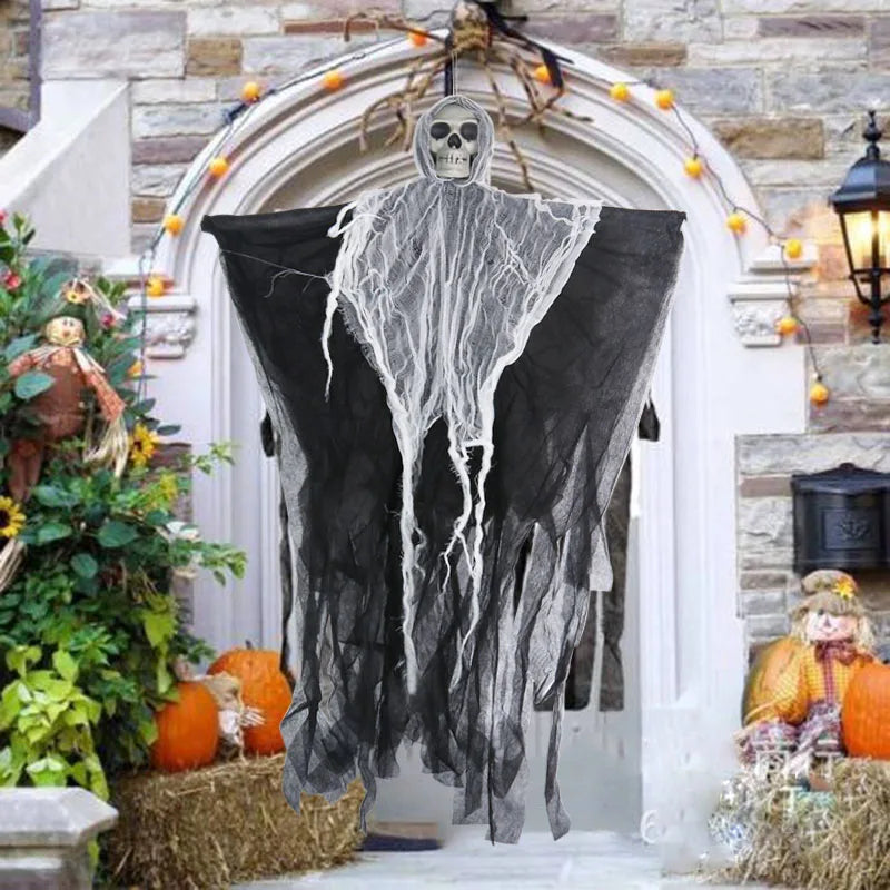 Hanging Skull Ghost Haunted House Decoration