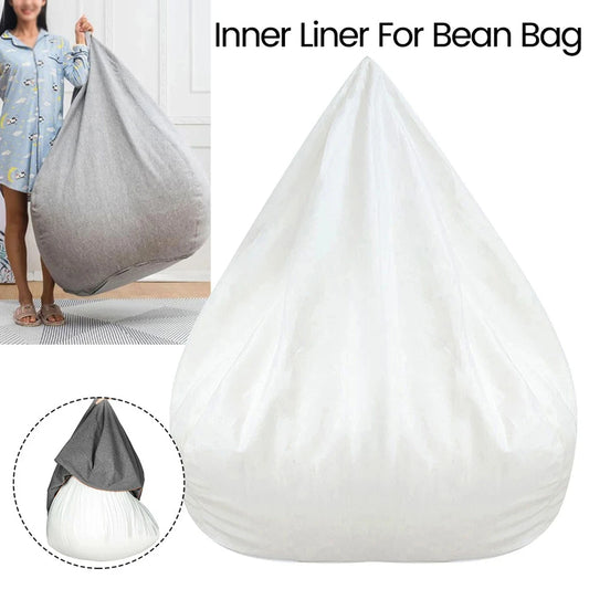 White Lazy Bean Bag